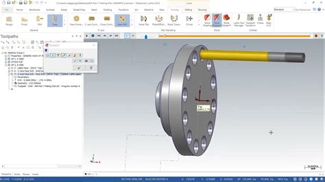 mastercam lathe live tooling programming